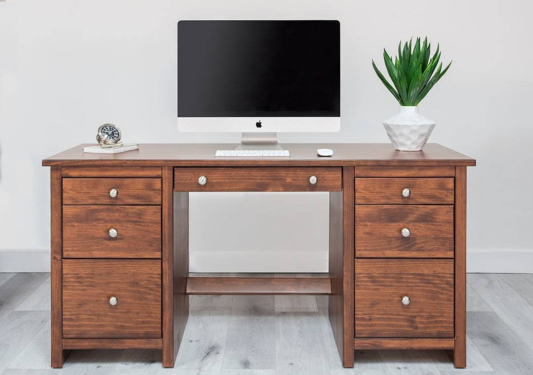 Large Double Pedestal Desk