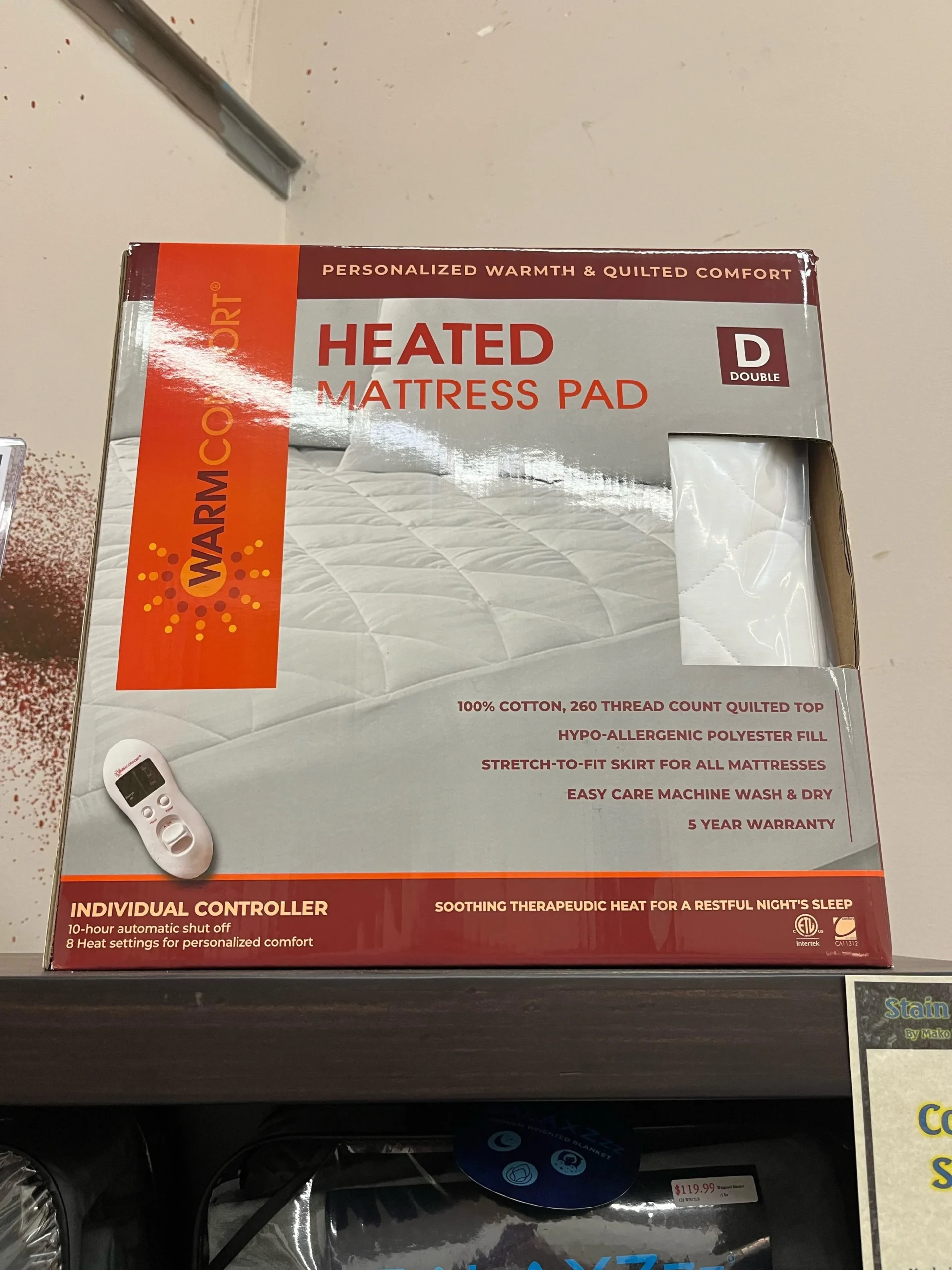 Clearance Heated Mattress Pad (Double size)